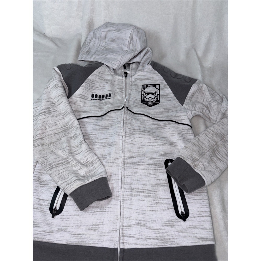 Star Wars Hoodie Youth Med 10/12 Full‎ Zip 1st Order Stormtrooper Mandalorian